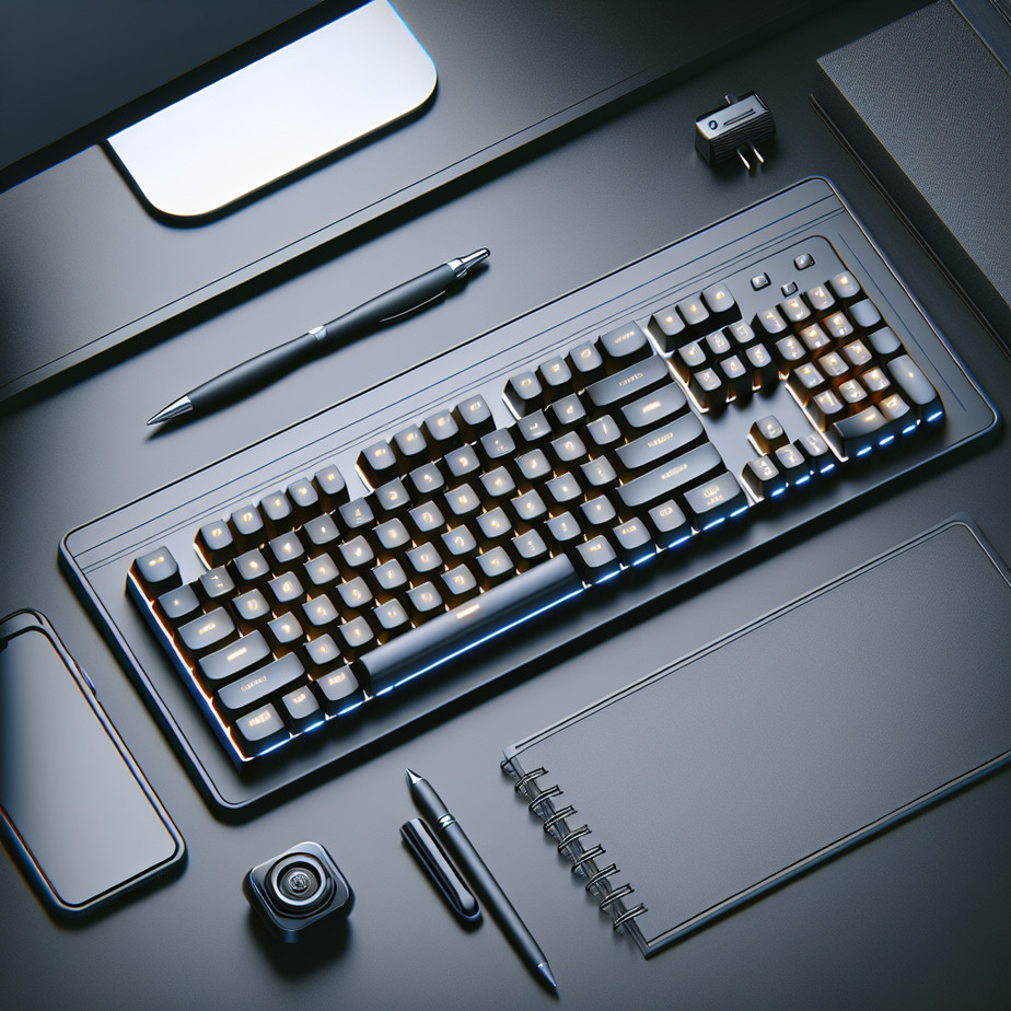 Epomaker TH87 wireless gaming keyboard on a desk